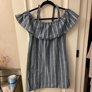 J.Crew Blue and White Striped Sundress